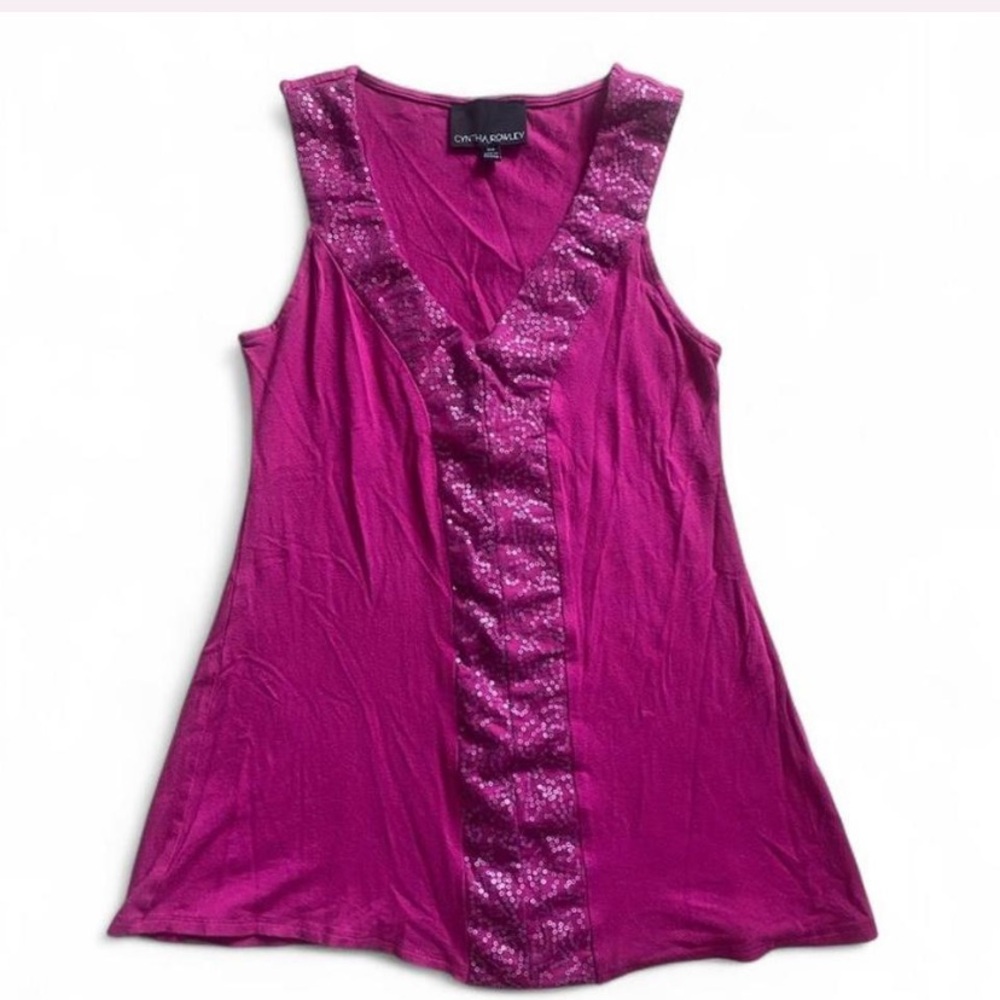 5/$20 Y2K sequin tank top